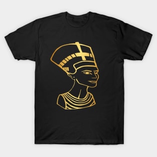 Gold Queen Nefertiti T-Shirt